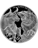 Silber Unze Bull vs Bear