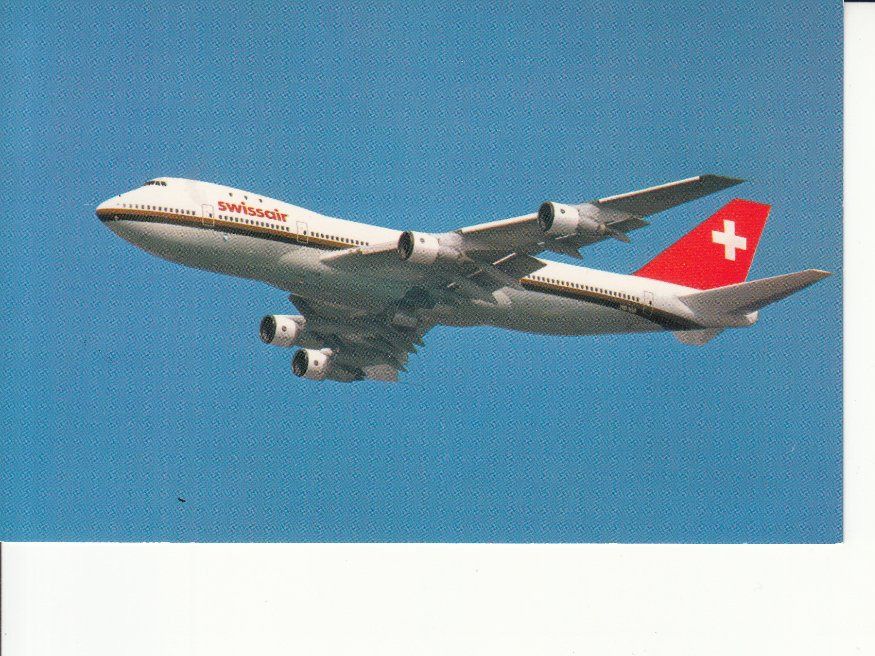 Cartoline postali: Swissair Boeing 747 B,  um 1972 – Usato da Bürglen TG venduto da StampGraf