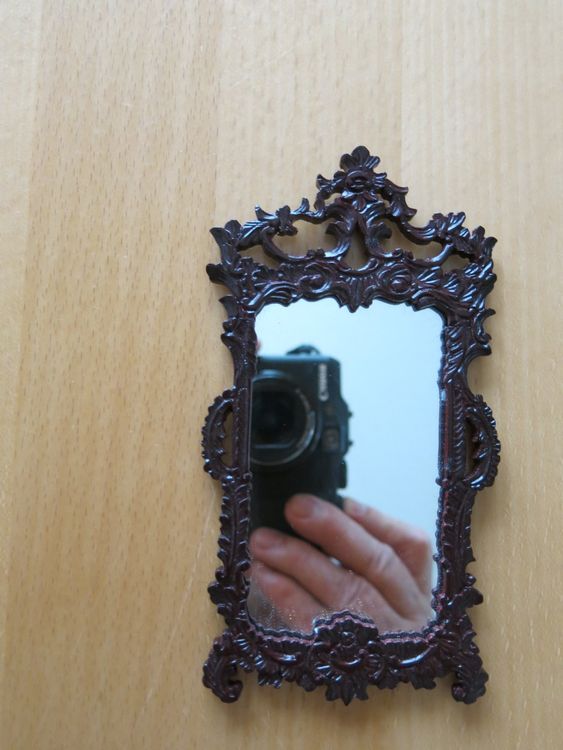 WEKAMOS Puppenhaus Spiegel - Retro Ganzkörperspiegel Miniatur Für Puppenhaus Deko