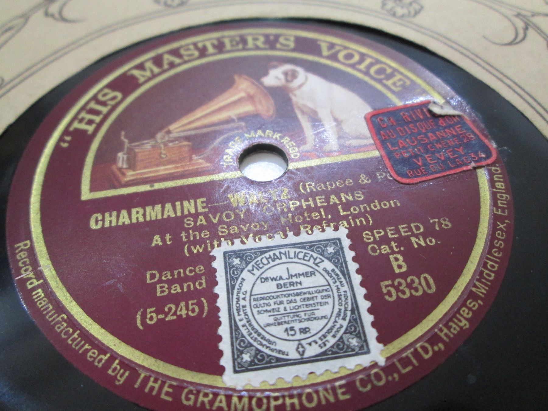 Schallplatten: DISQUES 78 TOURS – Gebraucht aus Lausanne von Leag 8