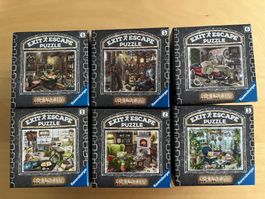 Lot de 6 puzzle Exit Escape