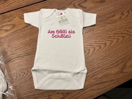 Süsser Baby Body Gr.74/80 Am Götti sis Schätzeli