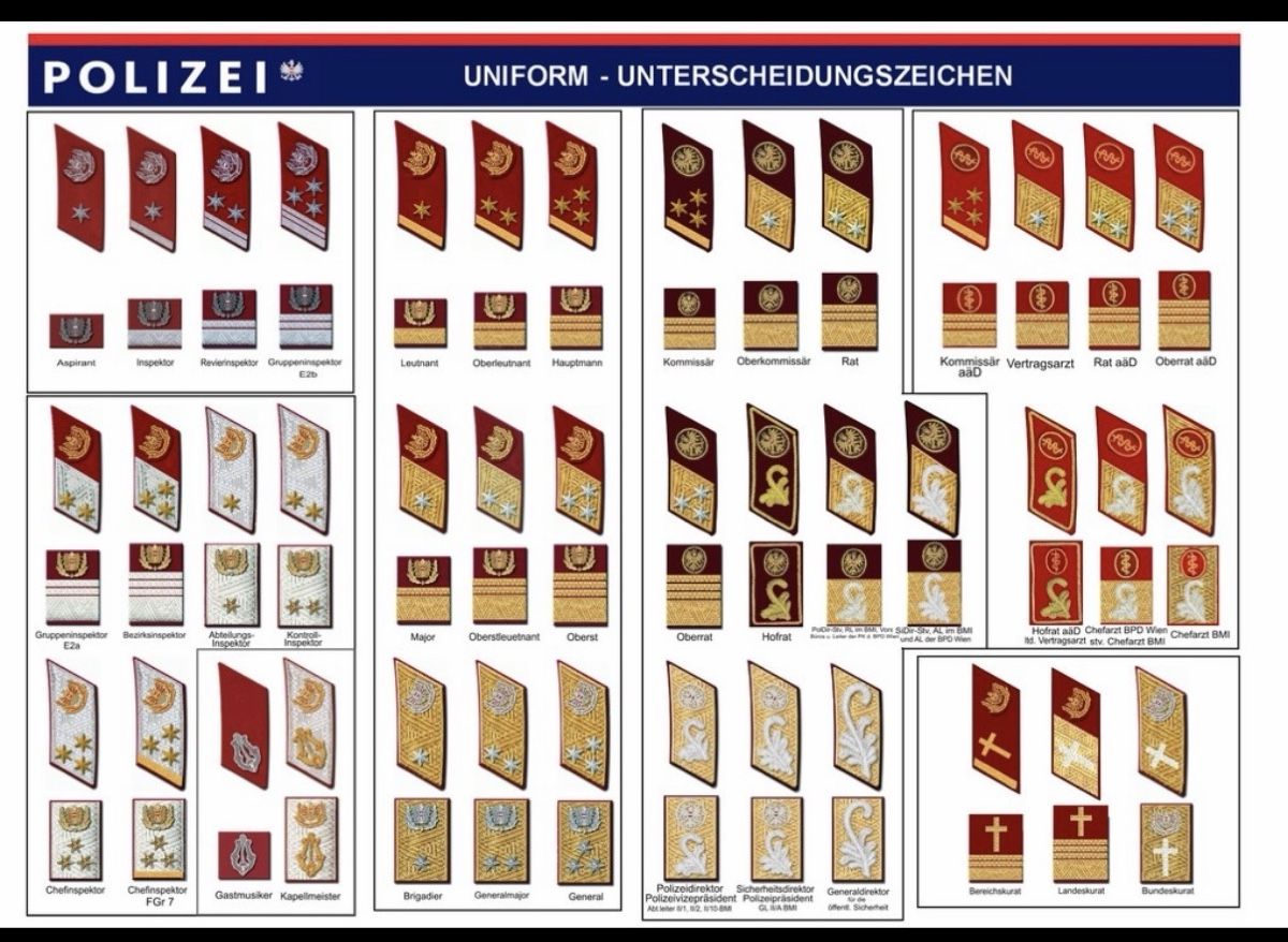 Uniformi: Österreich Rechtskundiger Polizei Direktor Stellvertre – Nuovo (secondo la descrizione) da Biel/ Bienne venduto da fusion54 7
