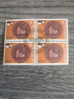 Fribourg Briefmarken, 4er Block, Helvetia, Top Zustand!
