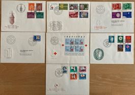 FDC Jahresserie CH 1963 komplett, SBK 84 Fr.