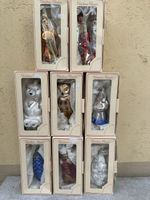 8 grosse Lauscha mundgeblasen Weihnachtsbaumschmuck