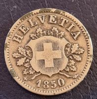 10 RAPPEN SCHWEIZ - JAHR 1850 / RAR