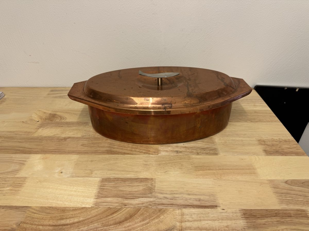 Pentole: Kupfert POT mit Deckel und Einsatz Oval 35cm  – Usato da Birsfelden venduto da inf_l2yy