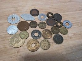 Antike Jetons Lot Münzen Wertmarken