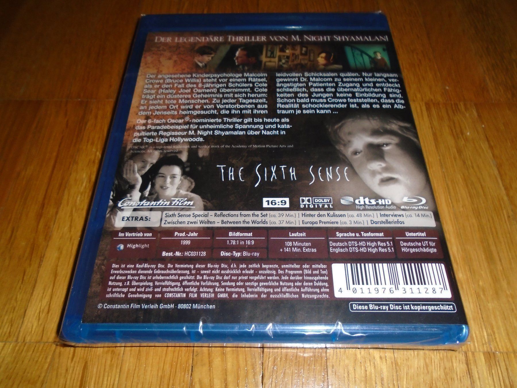 Tous les DVDs: The Sixth Sense - BLU-RAY - UNCUT – Neuf avec emballage d'origine à Basel par havsok 1
