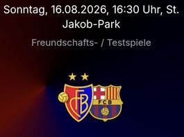 1x Ticket FC Basel - FC Barcelona, 16.08.2026, B Parkett