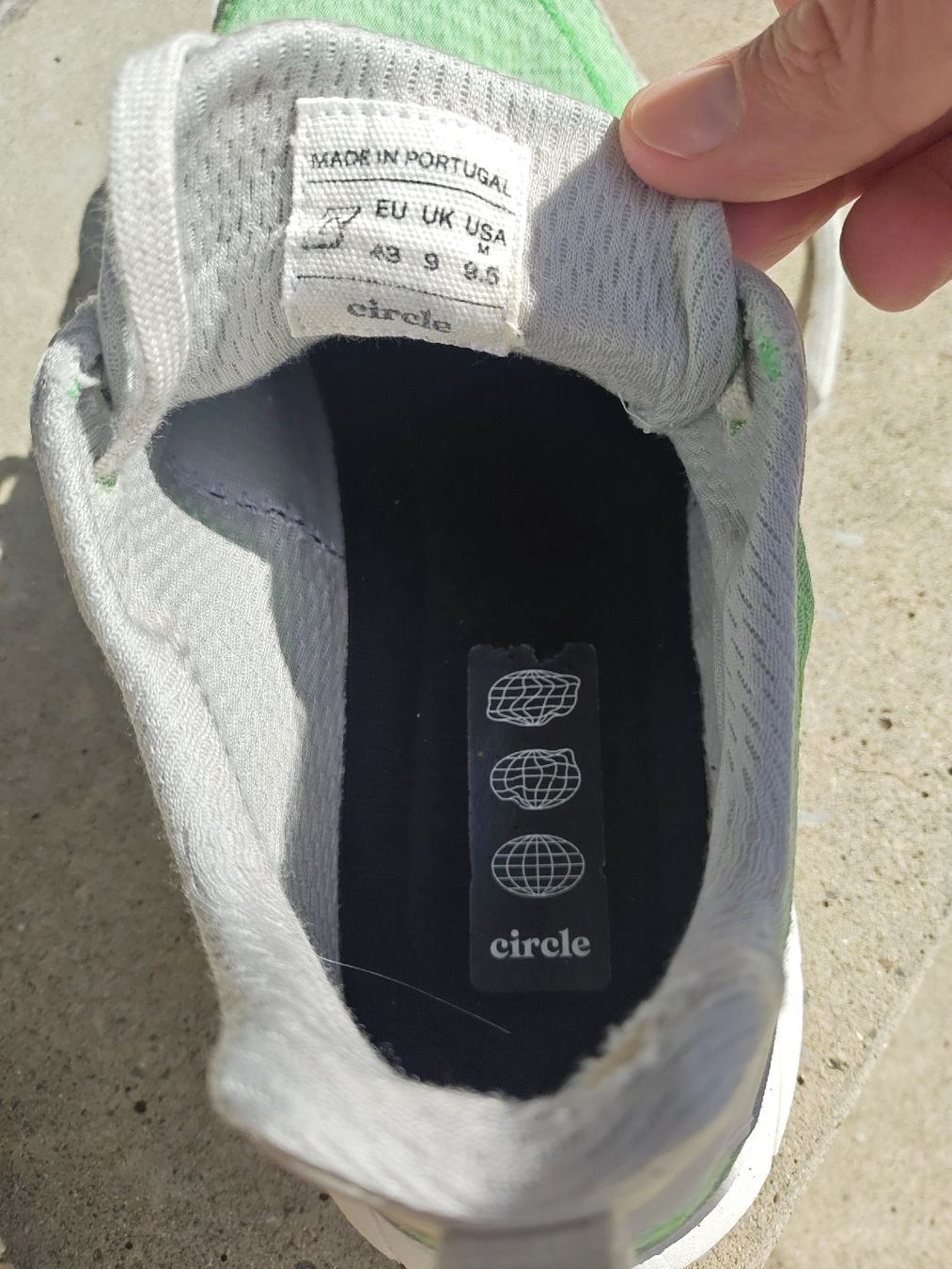 Scarpe da uomo: Circle - Baskets Homme Taille 43  - Vert et Gris – Nuovo (secondo la descrizione) da Granges-Paccot venduto da lapinou7827 1