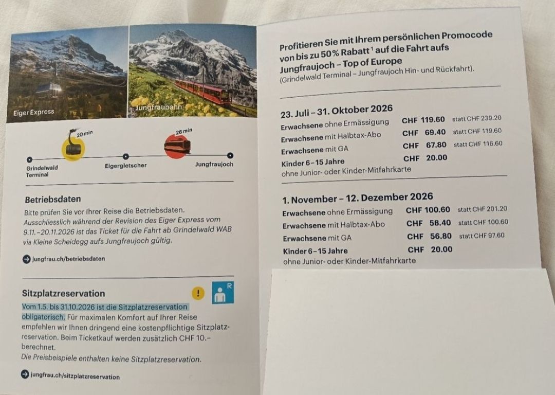 Buoni: Coop Jungfraujoch  – Nuovo (secondo la descrizione) da Arnegg venduto da Gesi1 1