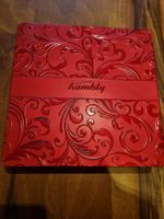 Kambly Guetzli Dose, Blechdose leer, rot gemuster