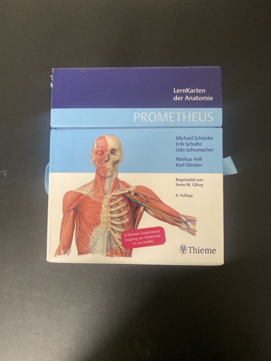 Altro materiale scolastico: Lernkarten Anatomie Prometheus Thieme 8. Auflage – Usato da Zofingen venduto da lucasandon