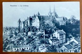 Neuchâtel - quartier devant Le Château 1906