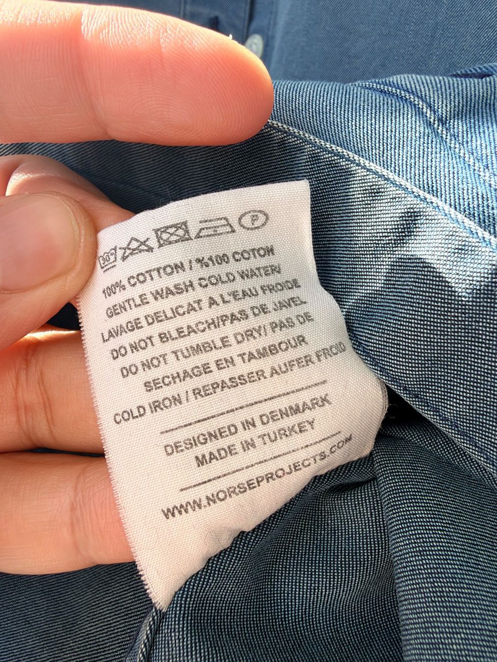 Norse Projects Chemisiers: Norse Projects Hemdbluse blau Gr. 40 – Neuf (Voir description) à Brütten par rod_r9tm 7