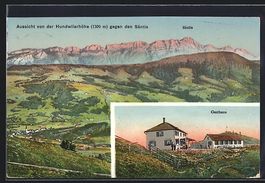 Hundwil, Gasthaus, Aussicht von der Hund