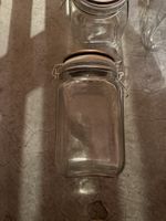 Bocaux en verre avec couvercle lot de 5 bon état