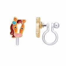 Ohrringe & -stecker: Ohrclips mit süssem Pony – Neu und originalverpackt aus Wetzikon ZH von shoo-shoos