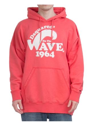 DSQUARED2 Oversized Cotton Fleece Hoodie / Gr.S / NP 620.-