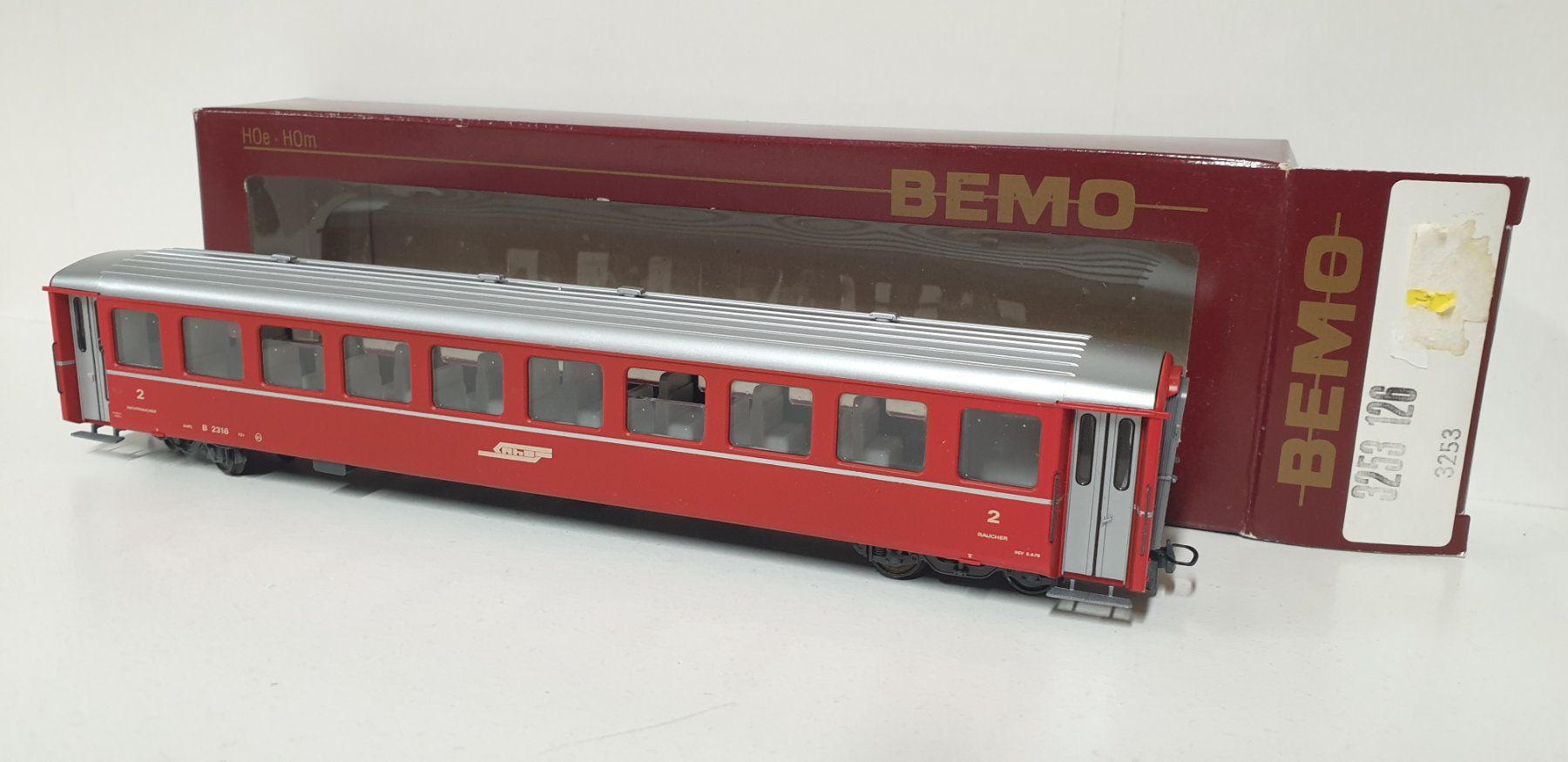 Bemo Modelleisenbahnen: Bemo RhB Personenwagen 3253 126 – Neu (gemäss Beschreibung) aus Geroldswil von TopTrain54