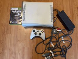 Xbox 360 Konsole mit Controller und Spiel, gebraucht