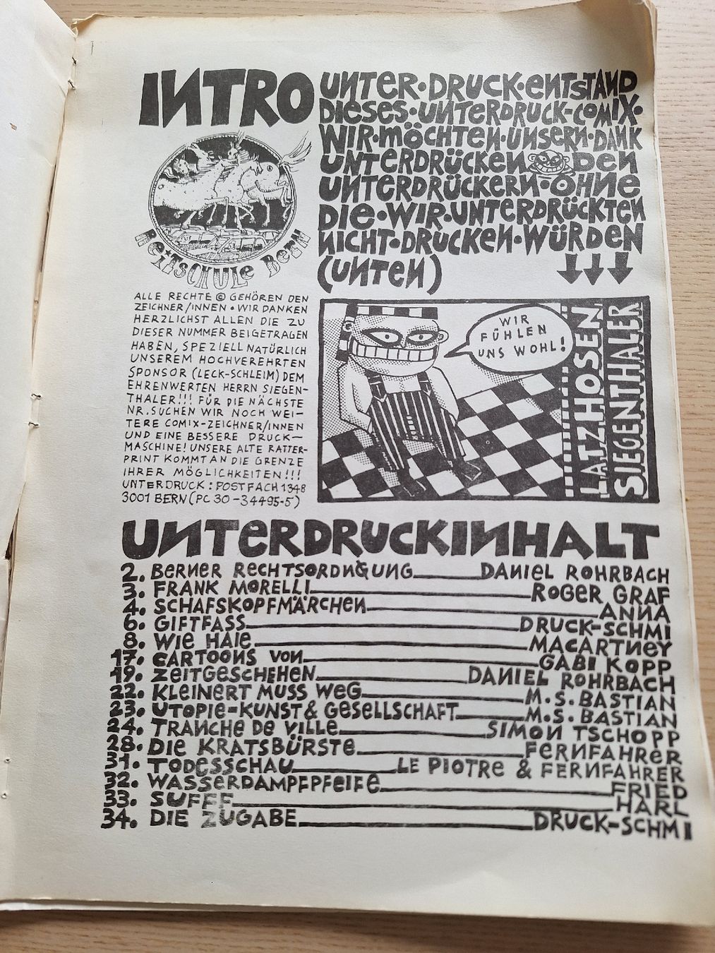 Fumetti: Reitschule Bern - underground comic - Trouvaille Erstausgabe – Difettoso da Schaffhausen venduto da RicardoSchaffhausen 1