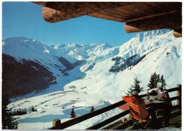 SEDRUN Cuntgieri - Blick ins Tavetsch mit Piz Badus