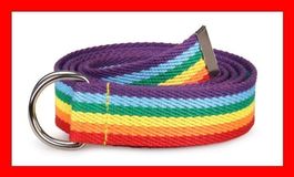 Gürtel Regenbogen 130 cm LGBTQ Rainbow Gay Lesbian Hose