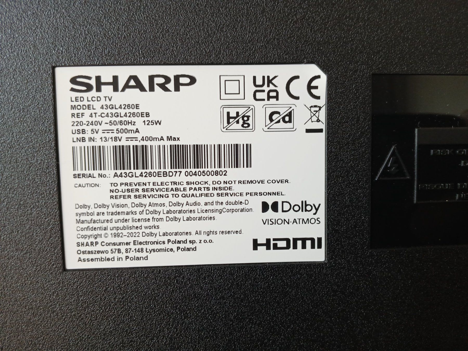 Appareils TV: SHARP TV 43" – Neuf (Voir description) à Unterengstringen par Nincraft 4