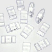 Acrylperlen Rechteck Klar 17mm Lang 50St / Aktion