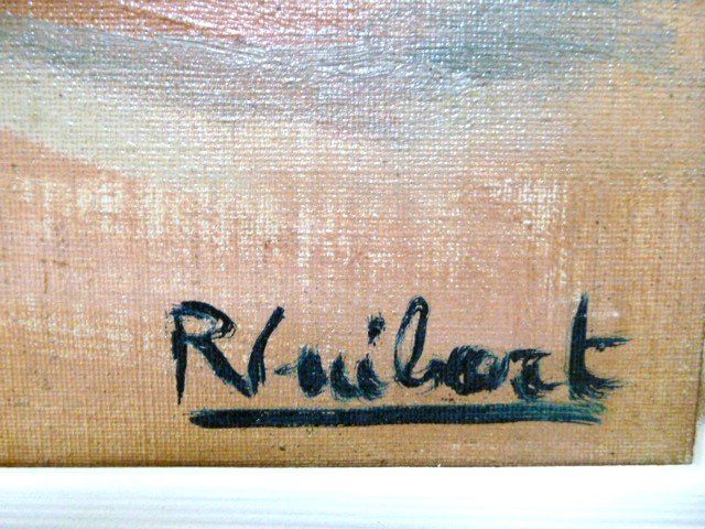 Gemälde: Hafenbild: Oel-Gemälde auf Leinwand – Gebraucht aus Liestal von euro2006 1