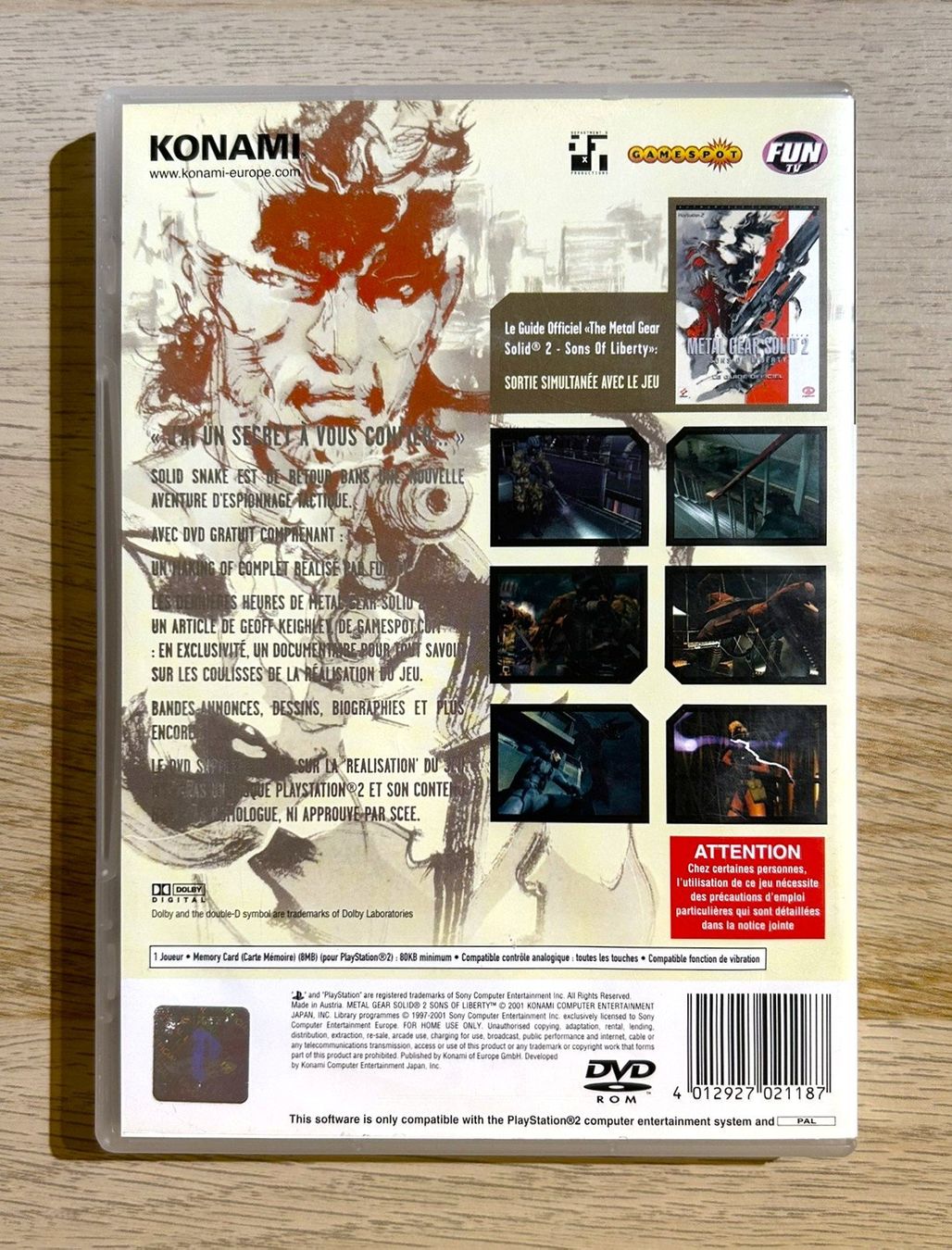 Sony Spiele: Metal Gear Solid 2 Sons of Liberty DVD PS2 – Gebraucht aus St. Gallen von Alpine.Arcade 1