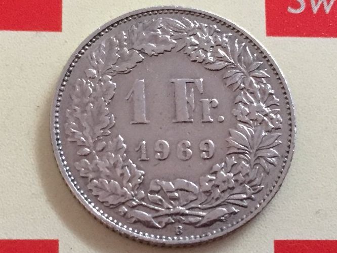 Tutti le monete: 1 Franken 1969 ss-vz – Usato da Elsau venduto da herbybay