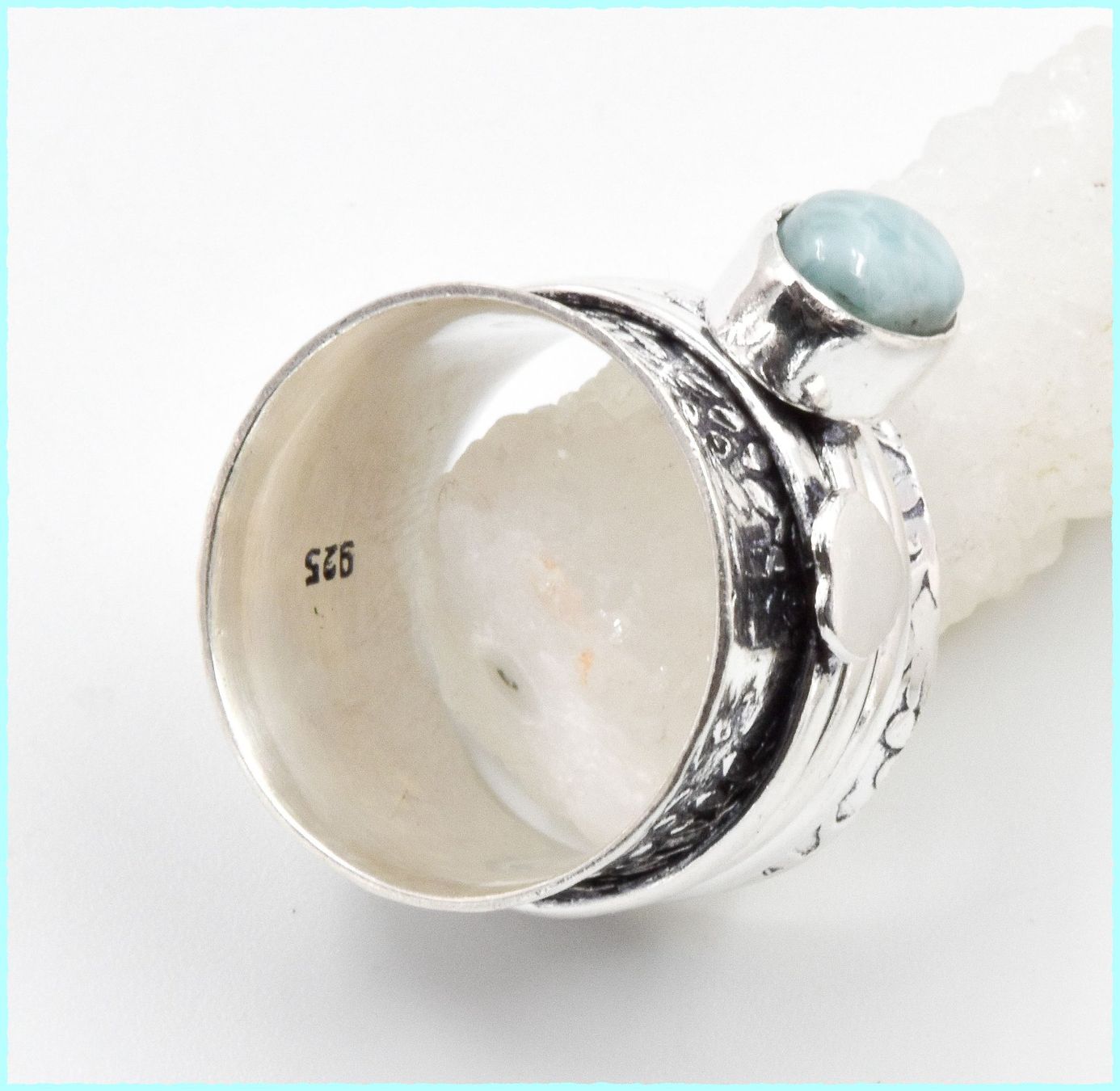 Ringe: LARIMAR, Larimar Spinning Ring 925 Silber – Neu und originalverpackt aus Oberglatt ZH von Goldfee1 2