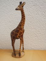 Giraffe aus Holz, Handgeschnitzt, Afrika Deko, Top Zustand!