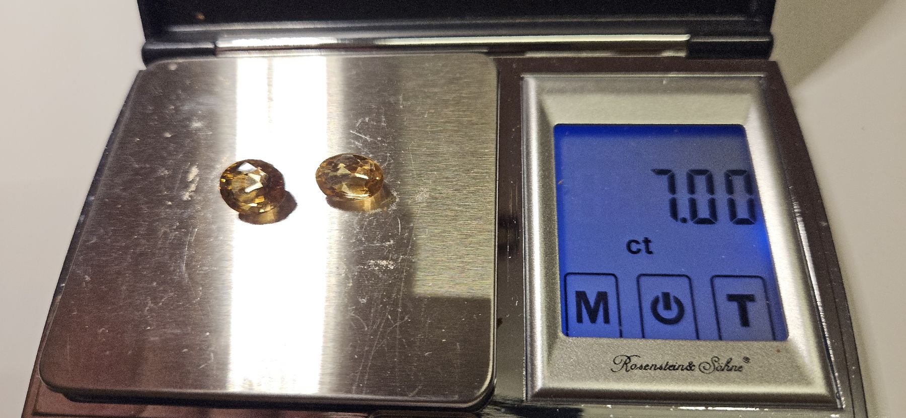 Pietre preziose: Topas 7ct. Klar Goldbraun 2Stk. – Nuovo e nell'imballaggio originale da Nürensdorf venduto da salibeer 1