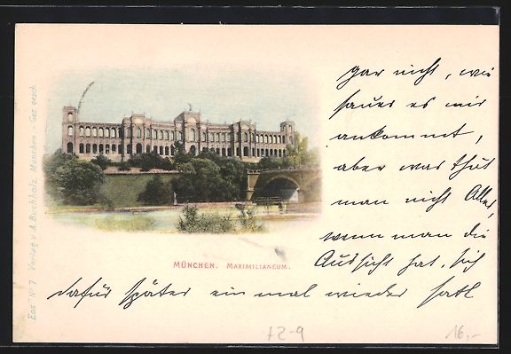 Ansichtskarten: München, Private Stadtpost, Maximiliane – Gebraucht aus Berlin von bartko-reher 1