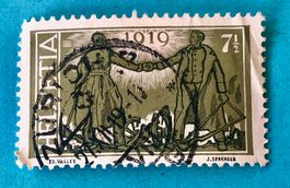 Nr.143 Friedenmarken  GESTEMPELT Zürich 1919   