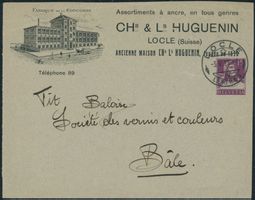 1914 - Privatganzsache - Brief - Tellbrustbild - Le Locle