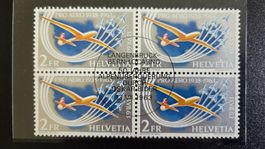 Flugpost Nr. 46 Viererblock mit Sonderstempel