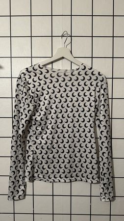 Moon Print Long Sleeve Top - Size S/M