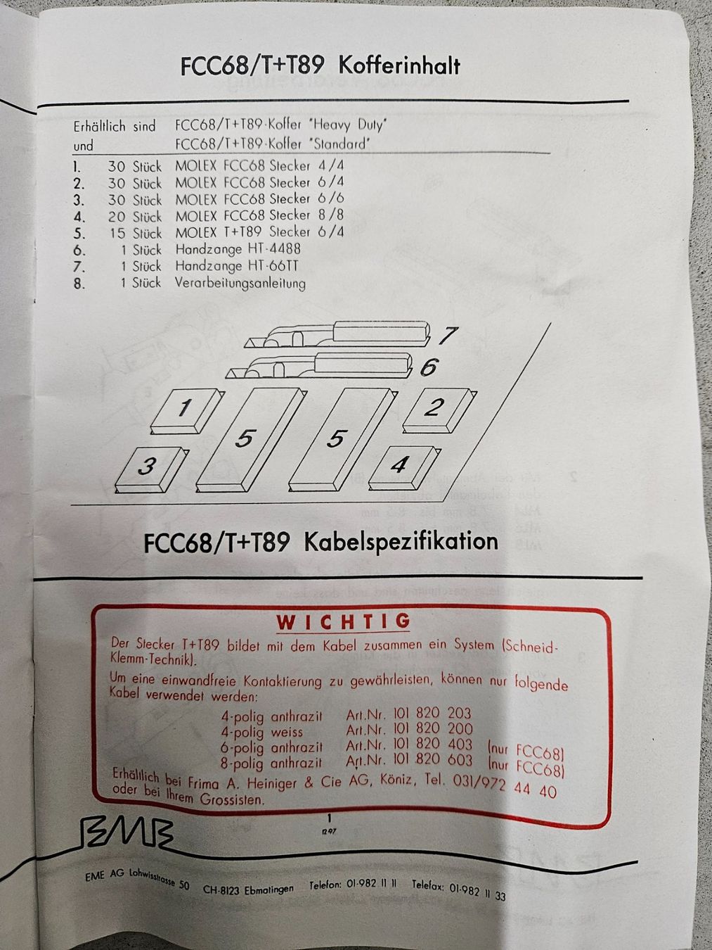 Tutti gli attrezzi: Molex Krimp-Set FCC68/T+T89 – Nuovo (secondo la descrizione) da Dübendorf venduto da Dawid1 2