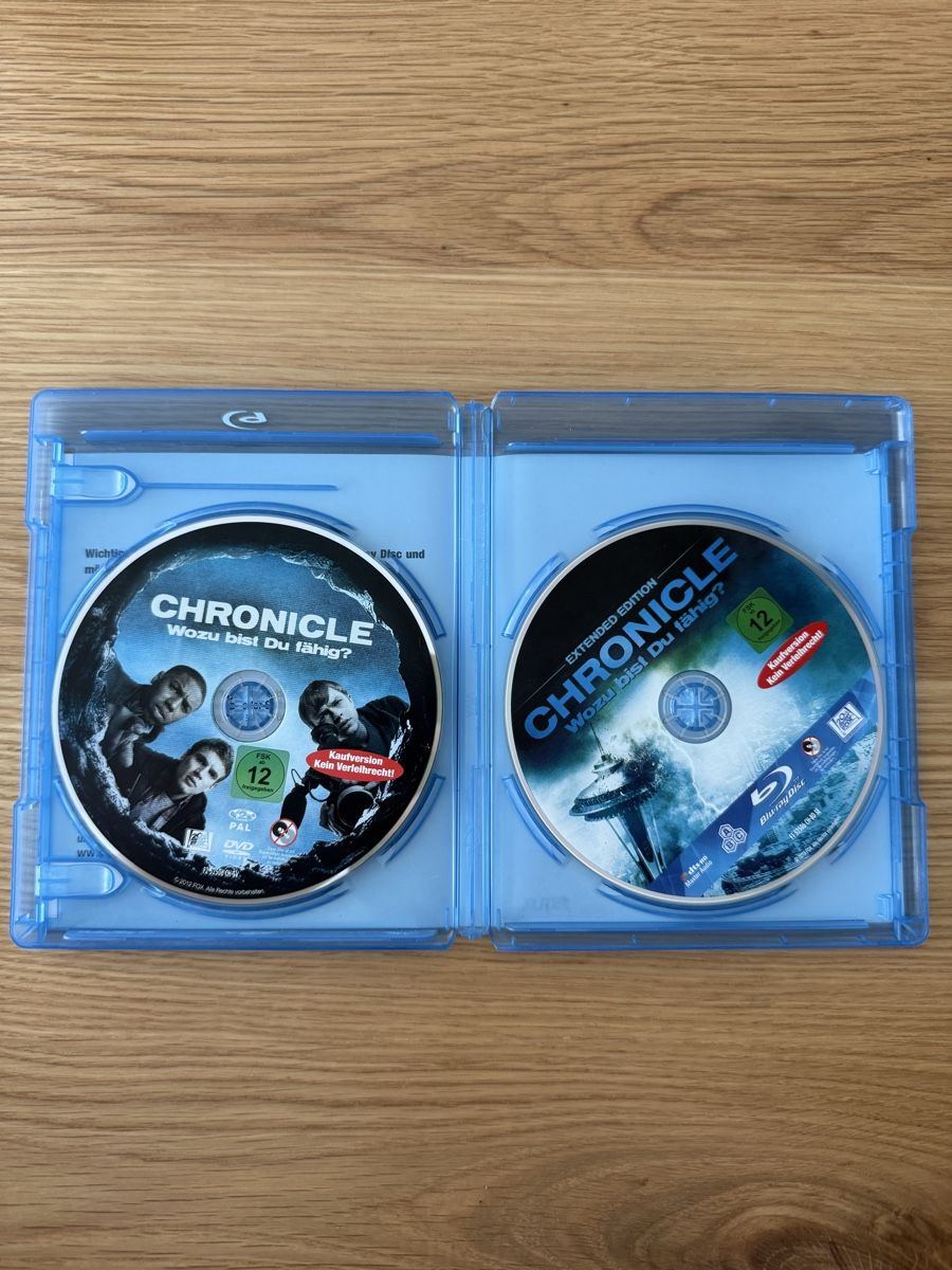 Tutti i DVDs: Chronicle - Blu-ray + DVD + Digital Copy - Top Zustand! – Usato da Diepoldsau venduto da bithappens 1