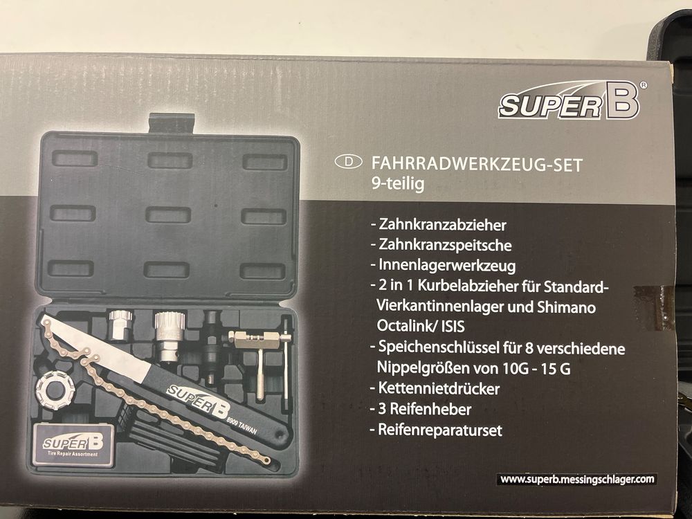 Neu Fahrrad Werkzeugkoffer Set 9-teilig von superB (1x) | Kaufen auf Ricardo