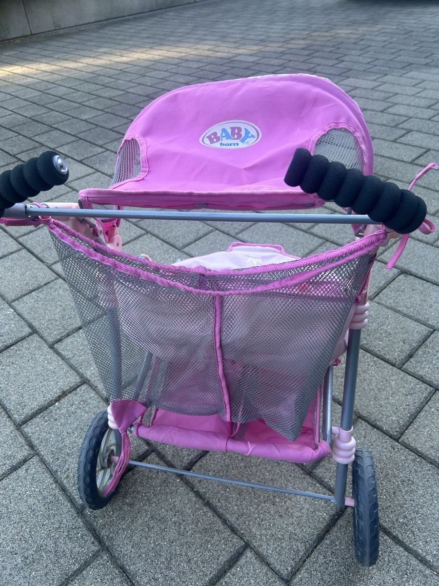 Puppenwagen: Poussette double Baby Born  – Gebraucht aus Fribourg von ficelle_de_luge 4