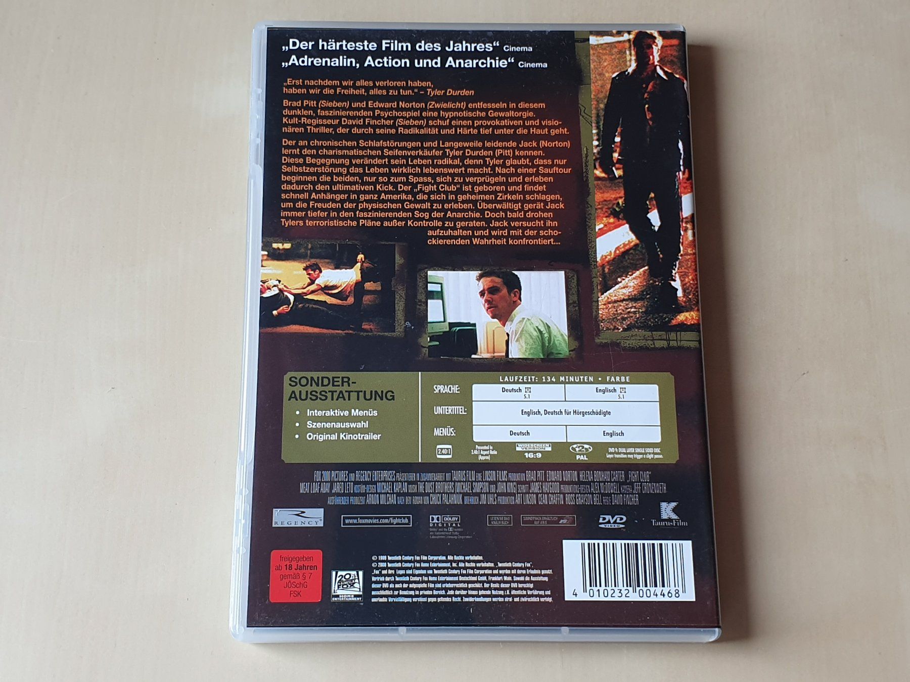 Tutti i DVDs: Fight Club – Usato da Stansstad venduto da collectorsshop 1
