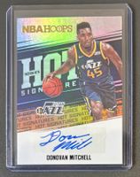 NBA Donovan Mitchell 2017 Hoops Hot Rookie Signatures Auto