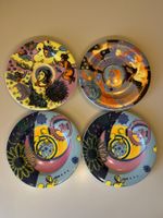 4 Bopla! Langenthal Untertassen 15 cm gebraucht bunt - Los 1
